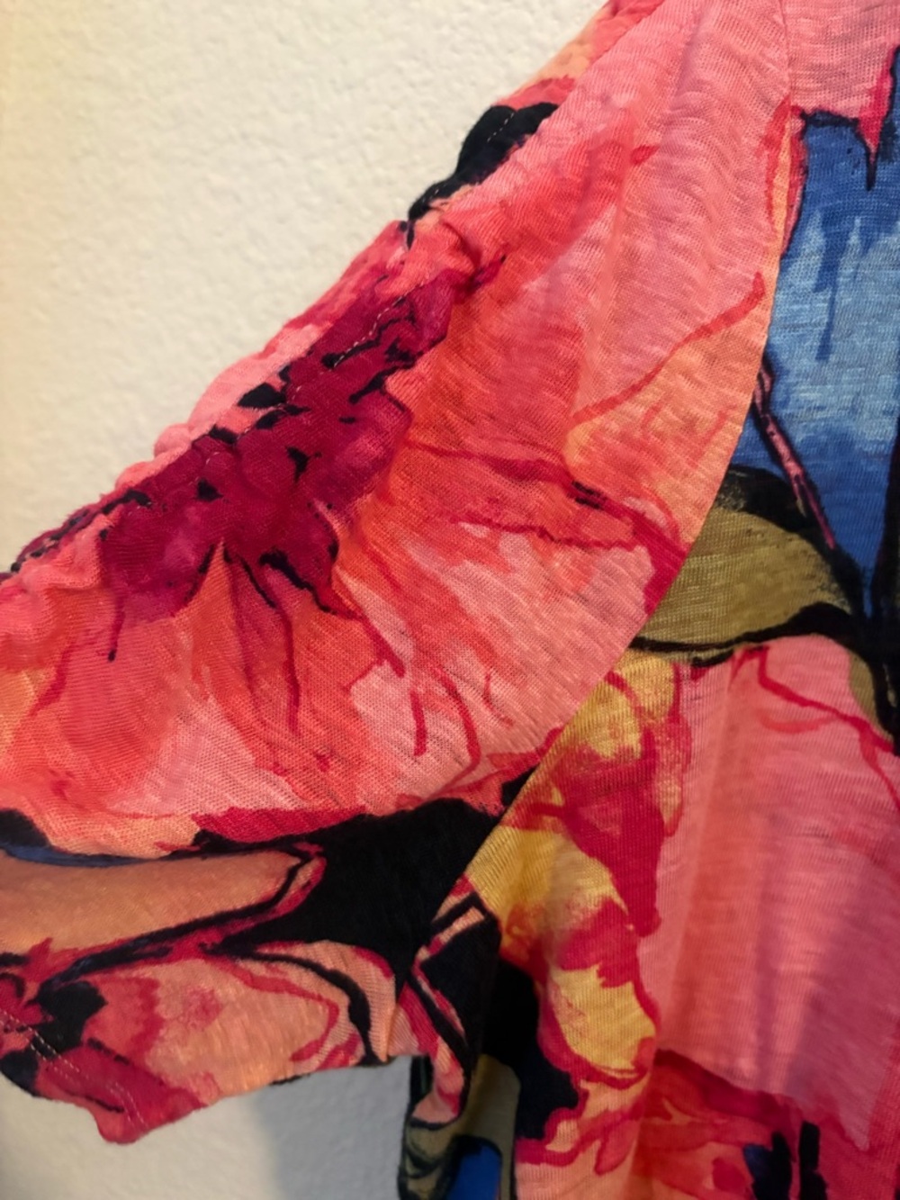 Chico's Linen Floral Short-Sleeve Top - Picture 2 of 5